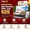 DigiYari $25 website project start payment for professional website development